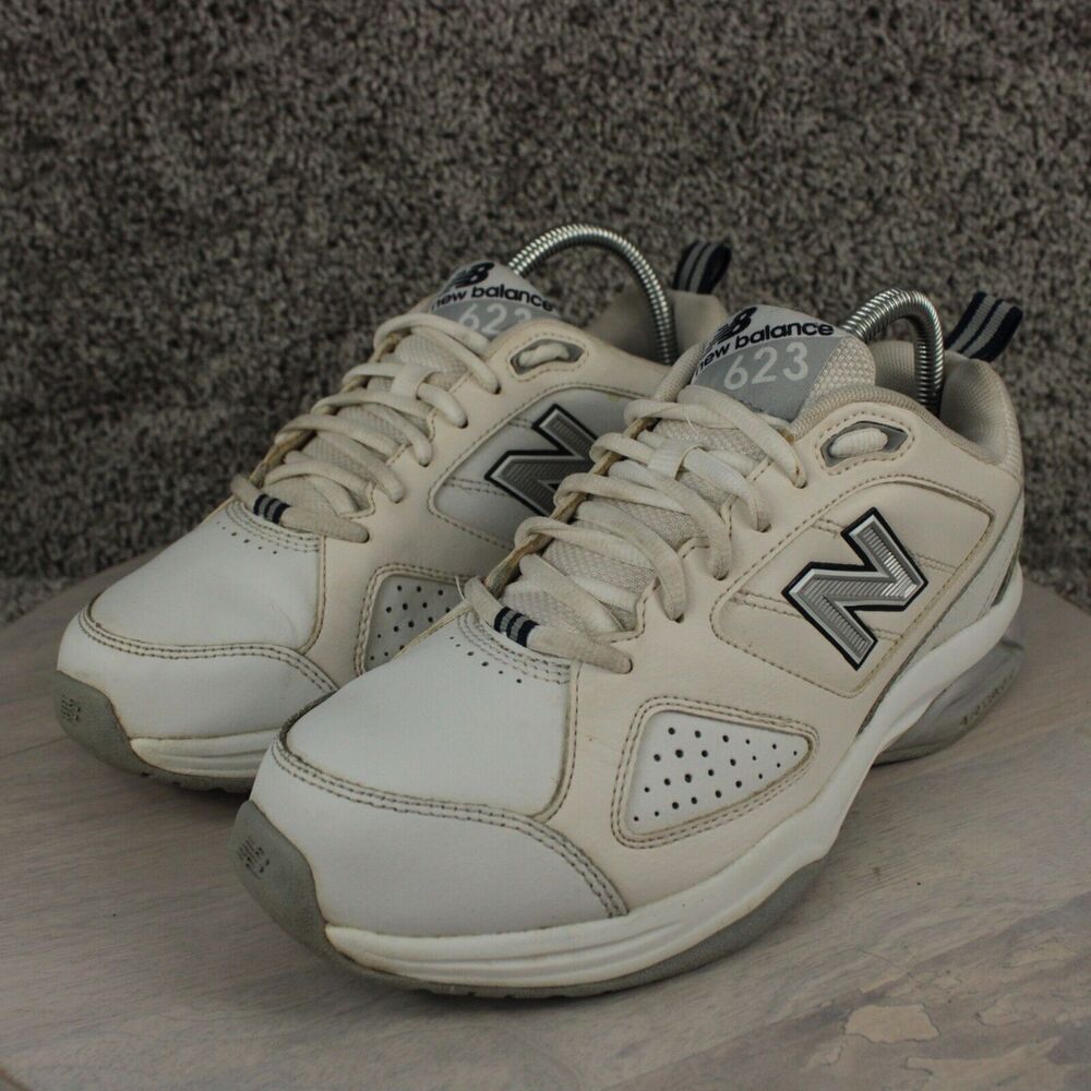 New Balance 623v3 Training Sneakers Mens 8.5 White Leather Athletic - Picture 4 of 12